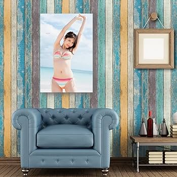 桃月なしこ ビキニ 水着 セクシーポスター プリント キャンバス 絵画 壁アート モダン ホーム装飾 ぶら下がる ポスター 画像 壁の絵 版画  ギフト16x24inch(40x60cm)
